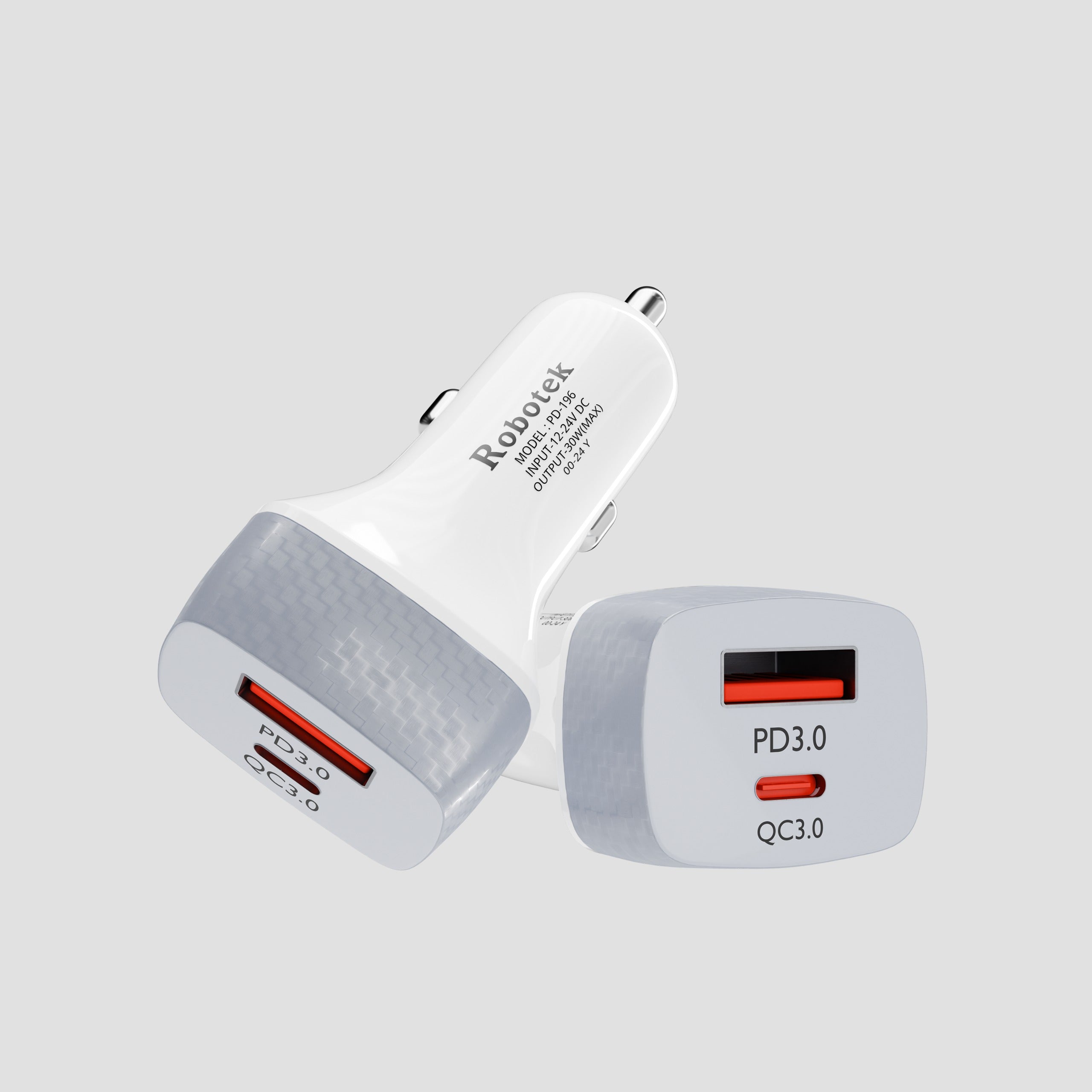 Car Charger SC-196 with USB Data Cable