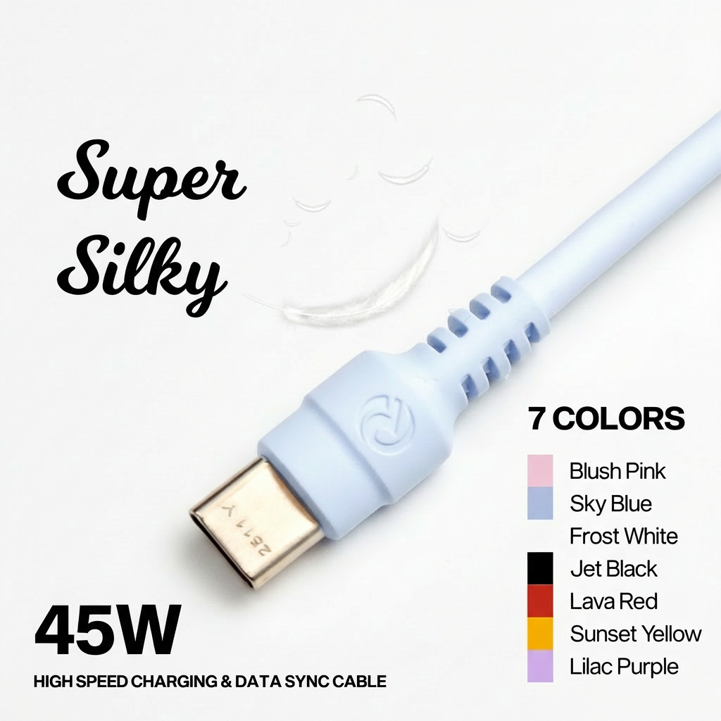 45W Super-soft silicone cable