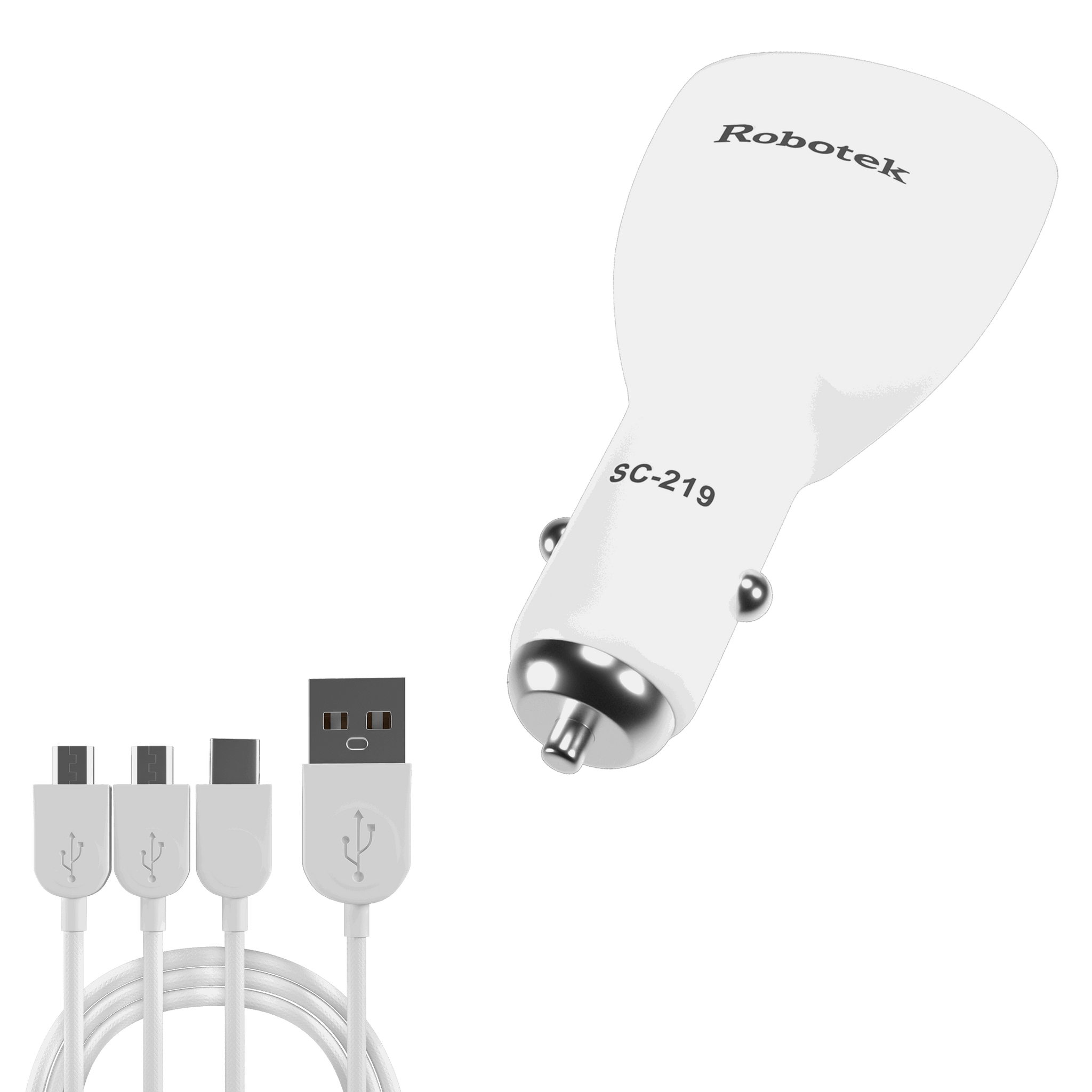 Car Charger SC-219 with USB Data Cable