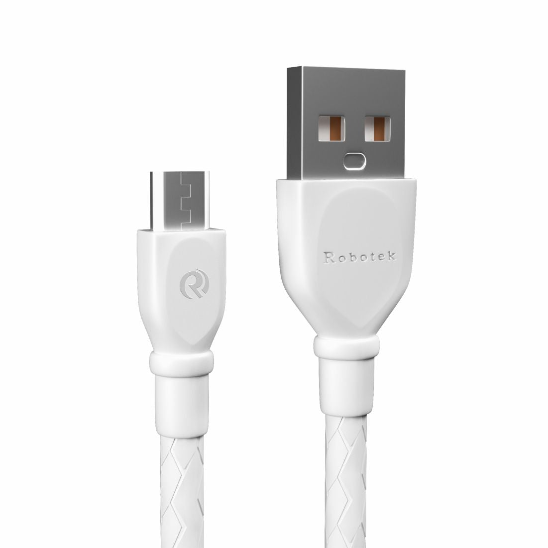 DC-108 Raftaar Series Micro USB 3A Fast Charging Cable, Made in India, 480Mbps Data Sync, Solid Cable, 1 Meter Long USB Cable for Micro USB Devices (White)