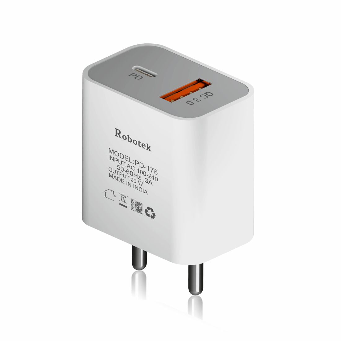 Robotek PD175 20W Dual Port Charger