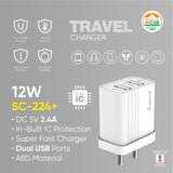 Robotek SC-224 Plus 12W Dual port charger