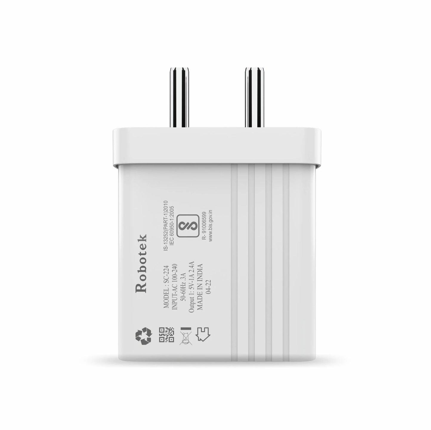 Robotek SC-224 Plus 12W Dual port charger