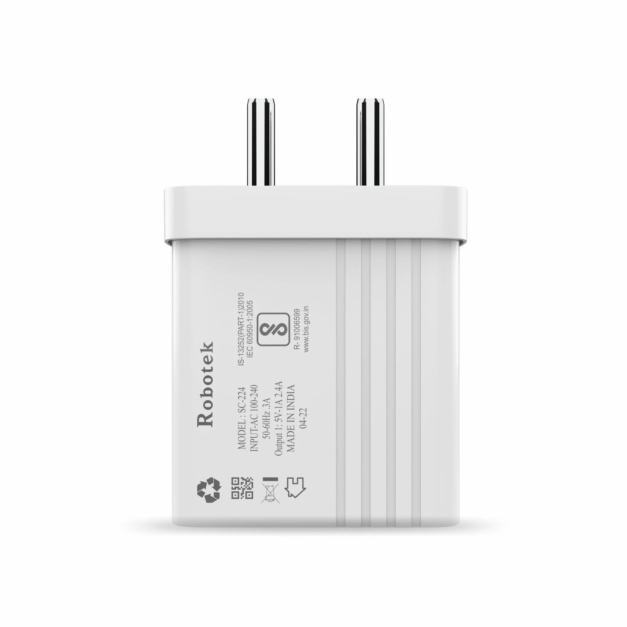 Robotek SC-224 Plus 12W Dual port charger