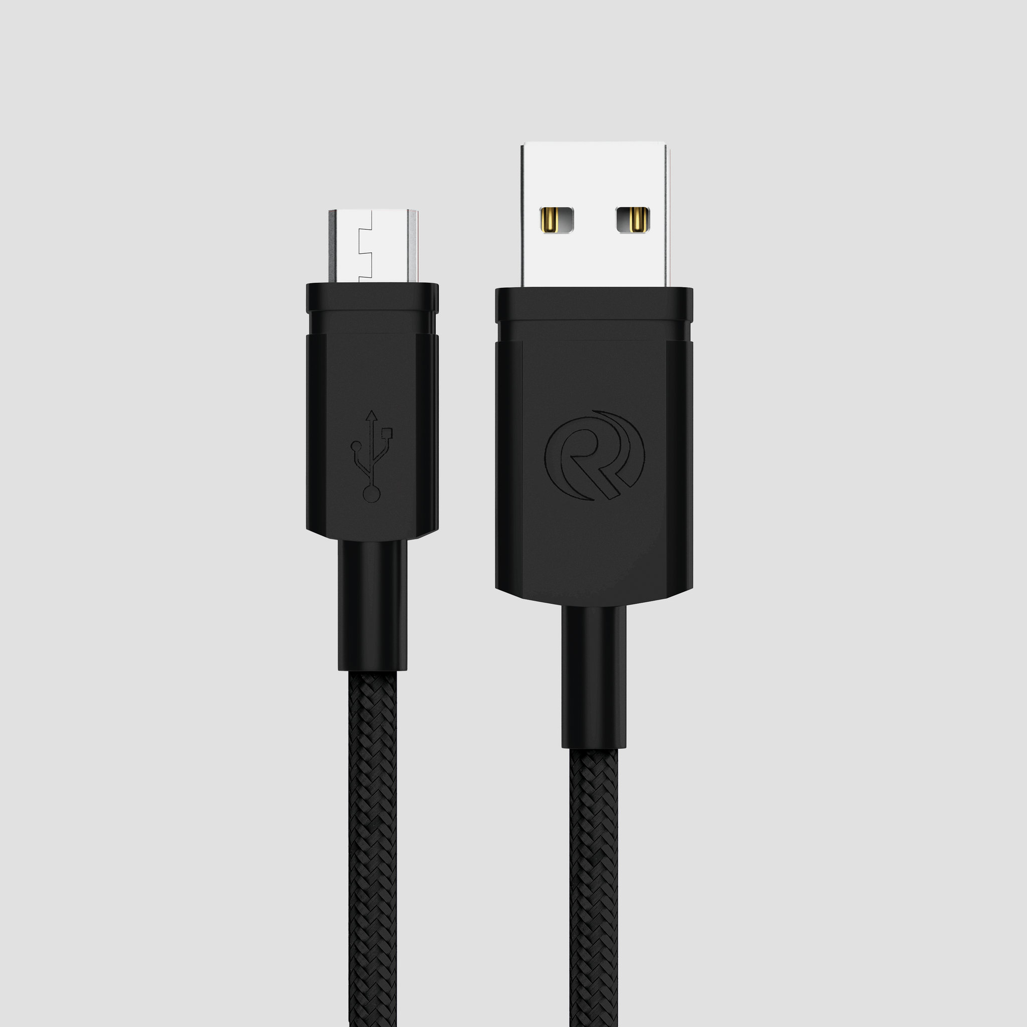 Robotek DC-208 Micro USB Cable 15W Fast Charging, 1m, Super Durable, Nylon Braided