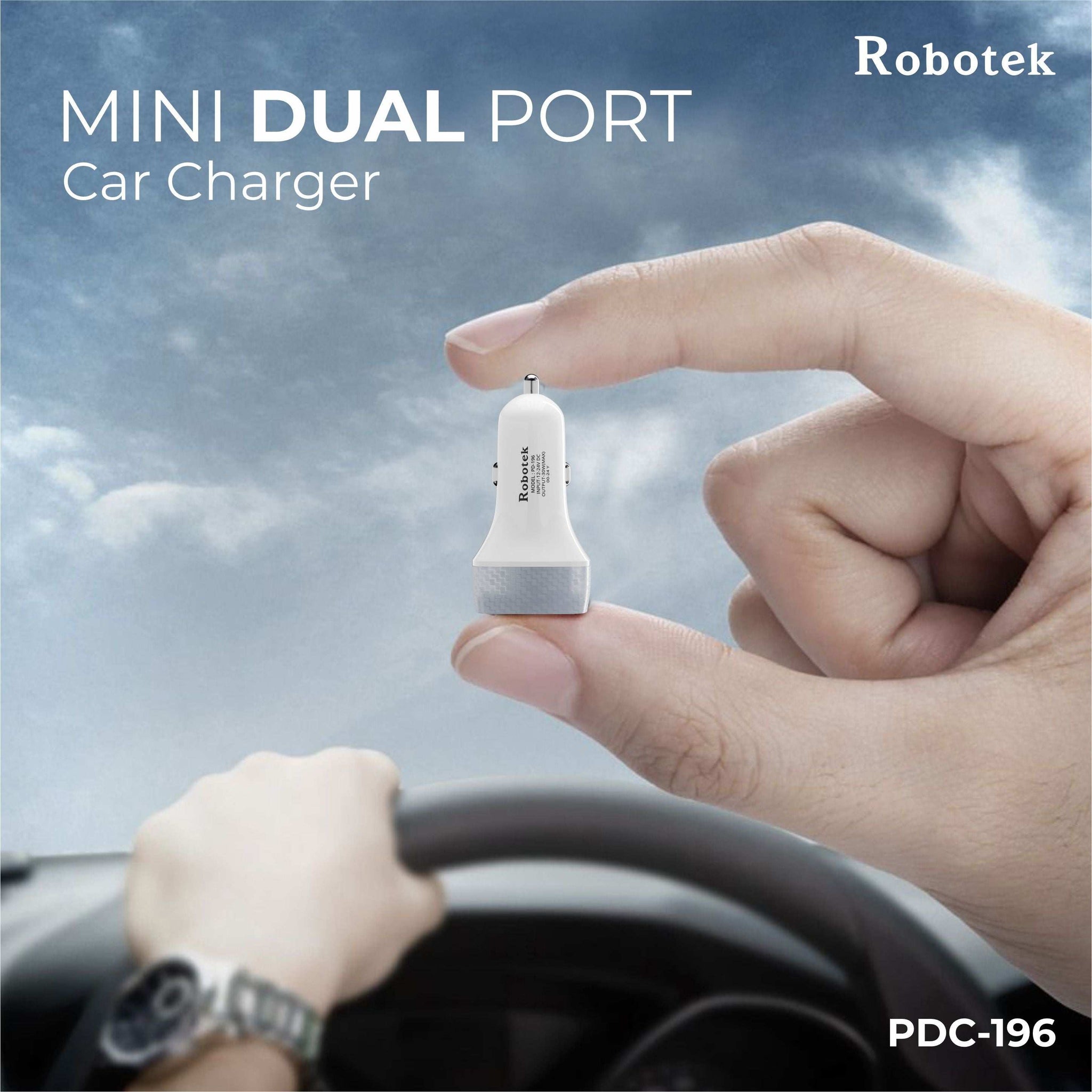 Car Charger SC-196 with USB Data Cable