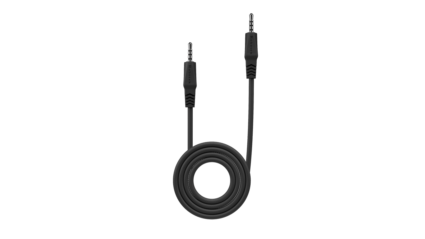 Robotek AC-02 AUX Cable - 3.5mm Male to Male Audio Cable, 1.5m, Nylon Braided