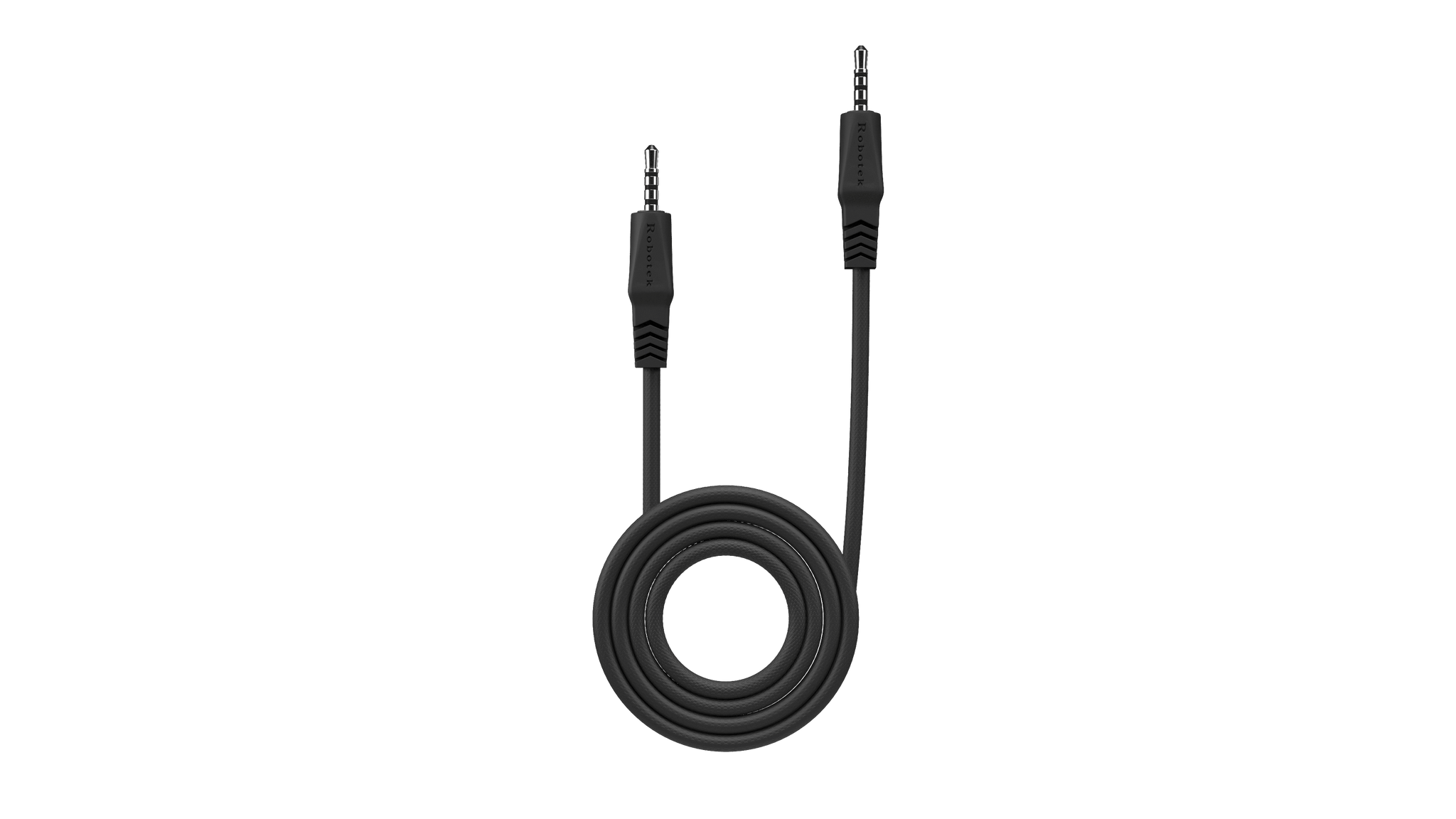 Robotek AC-02 AUX Cable - 3.5mm Male to Male Audio Cable, 1.5m, Nylon Braided