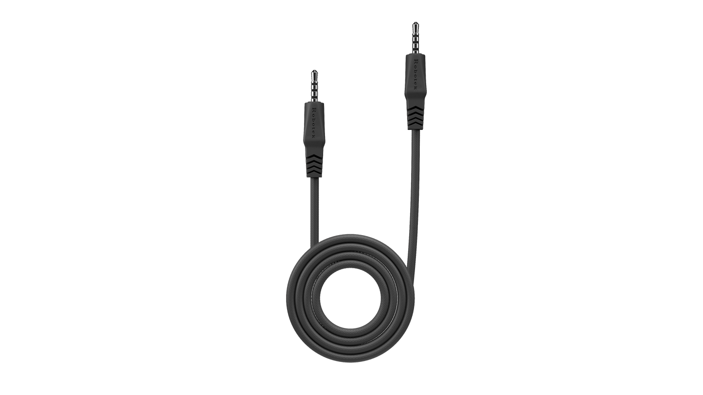 Robotek AC-02 AUX Cable - 3.5mm Male to Male Audio Cable, 1.5m, Nylon Braided