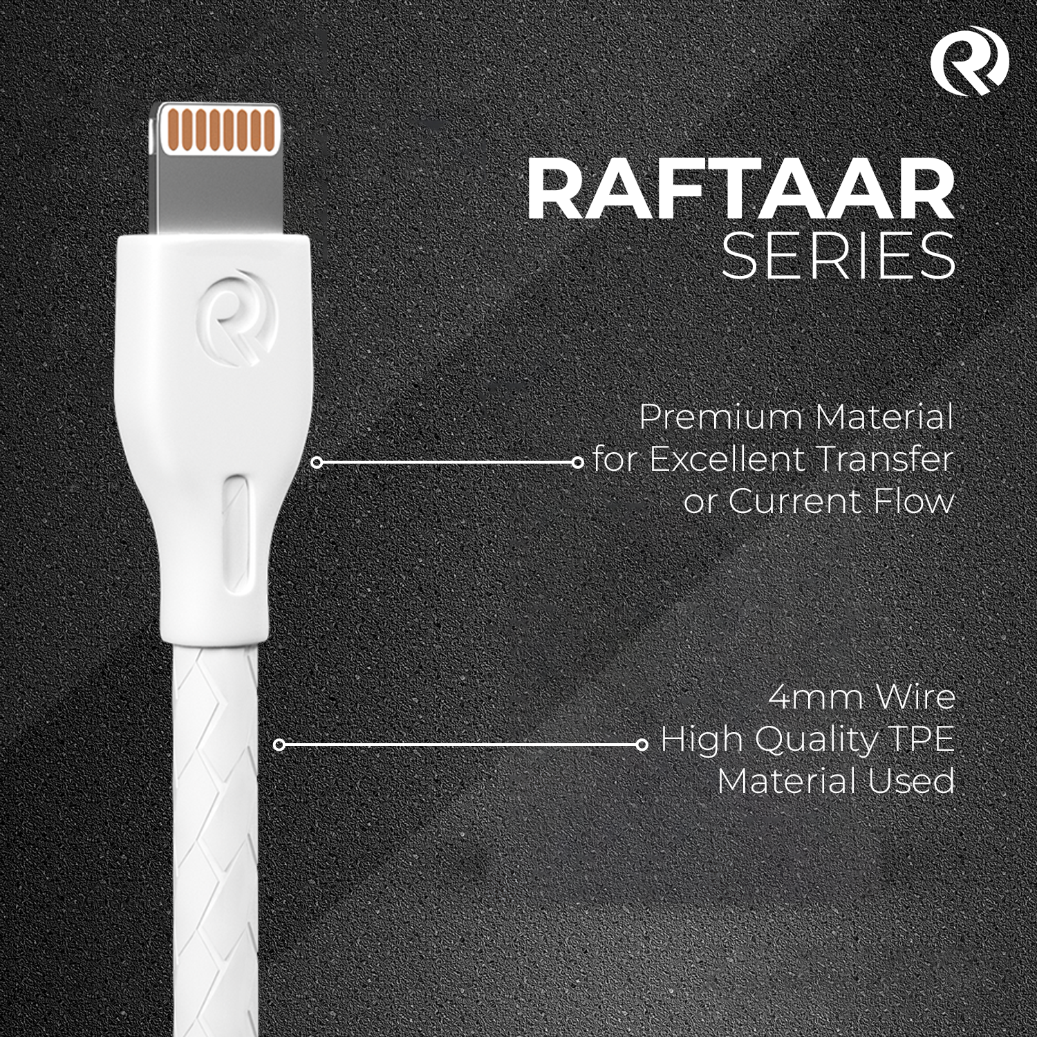 Robotek DC10X iPhone Lightning Fast Charging Cable, 2.4Amp Sync & Fast Charging