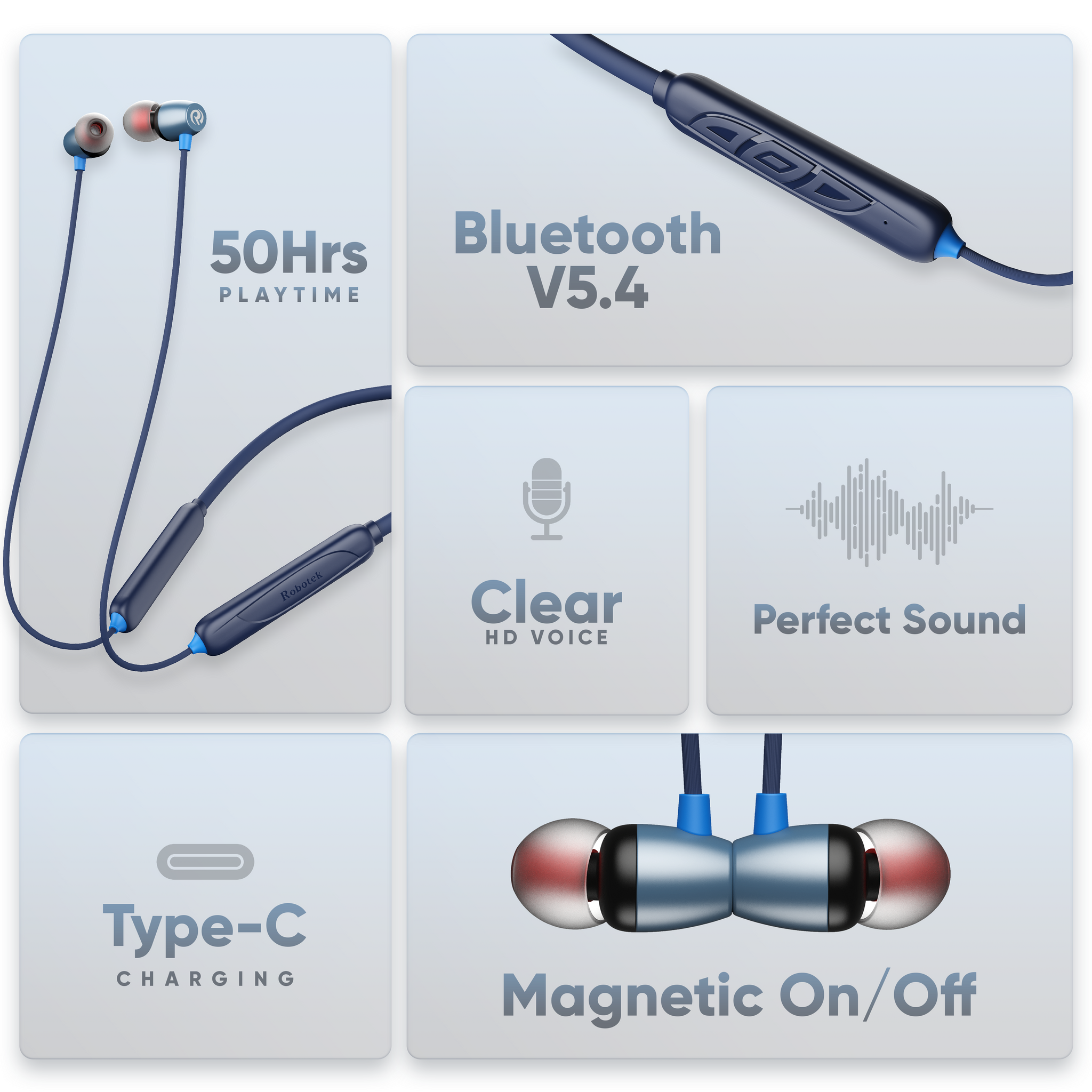 Robotek Surya Plus Neckband – 50H Playback