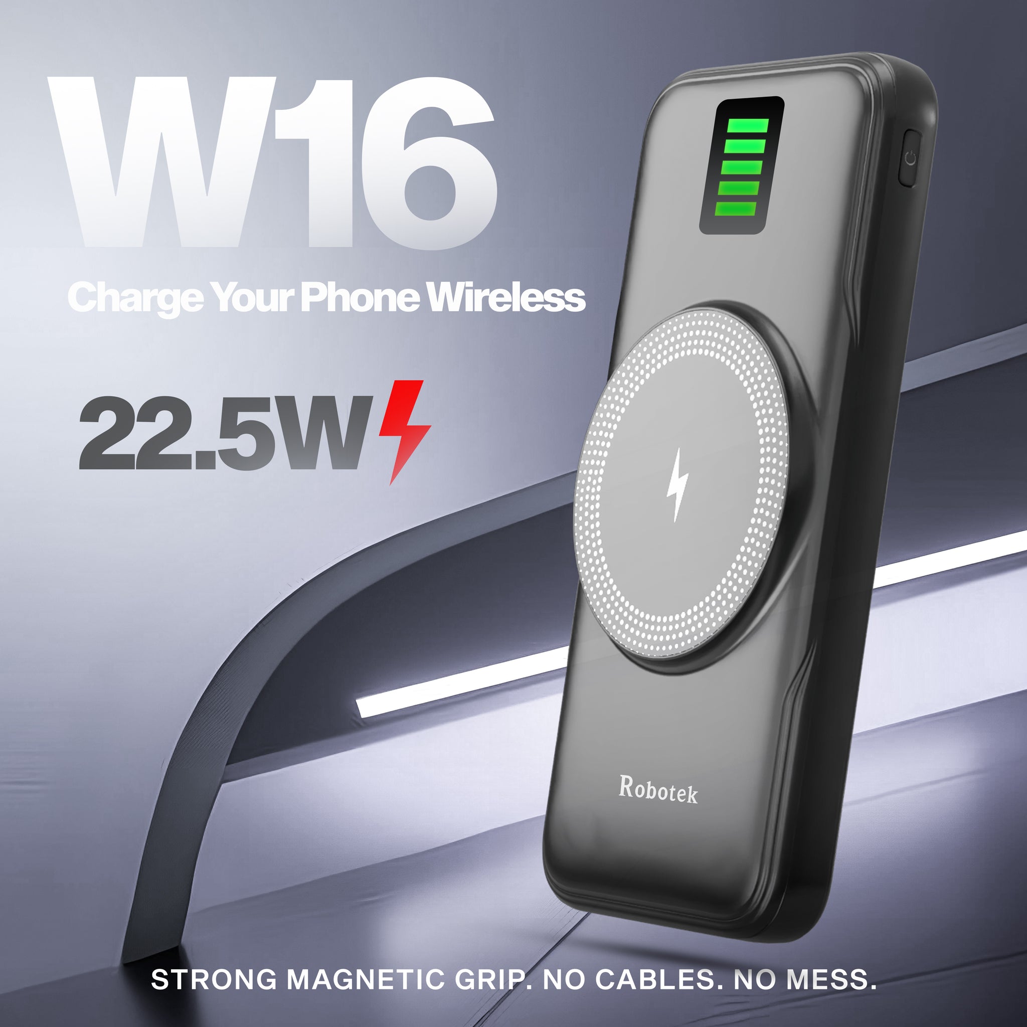 W16 10000mAh Wireless Powerbank