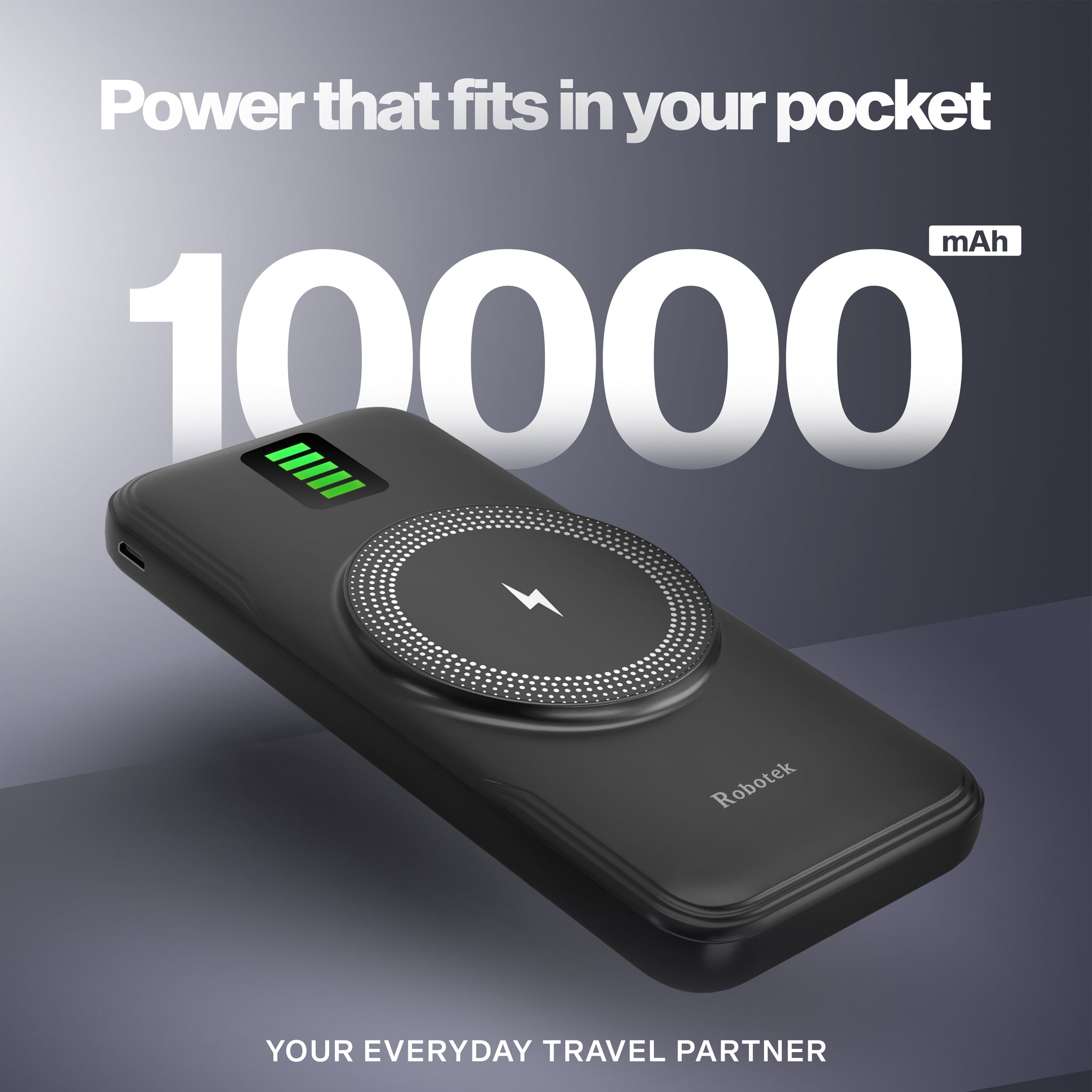 W16 10000mAh Wireless Powerbank