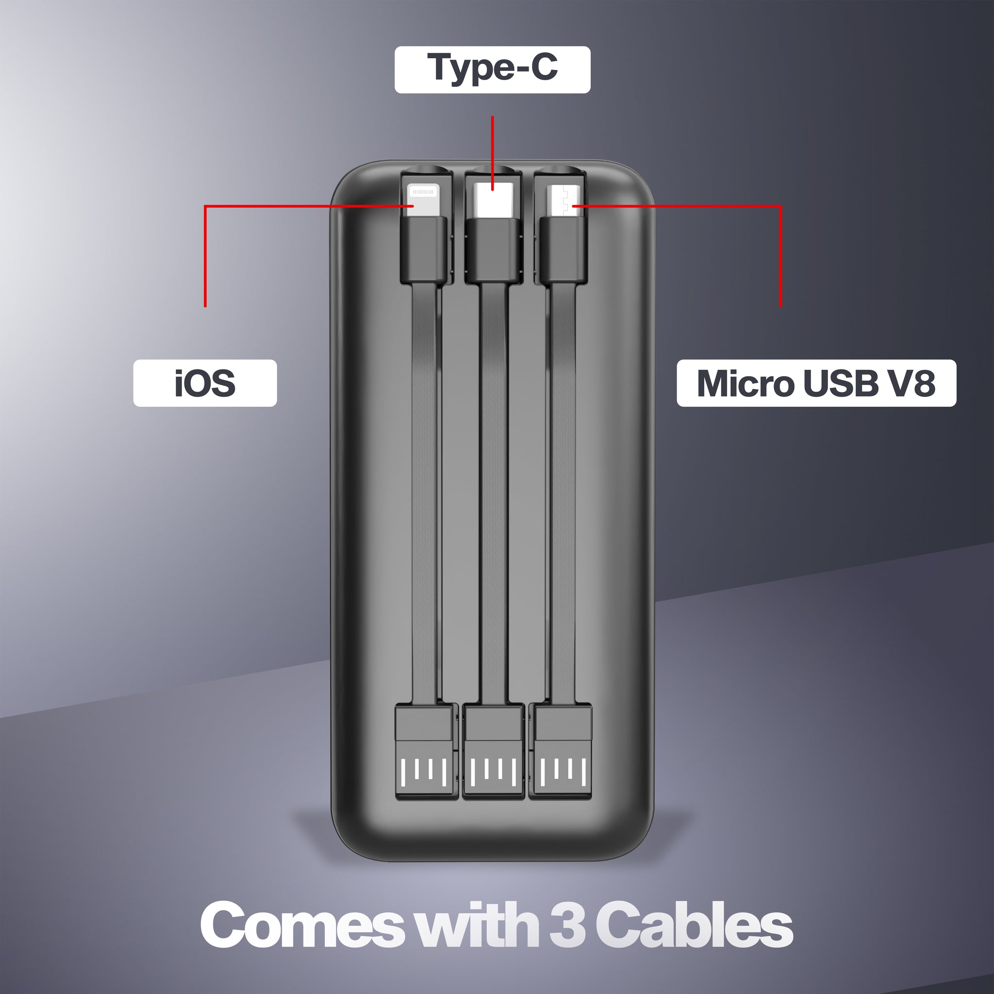 W16 10000mAh Wireless Powerbank